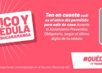 Se implementa el ‘Pico y Cédula’ en Bucaramanga
