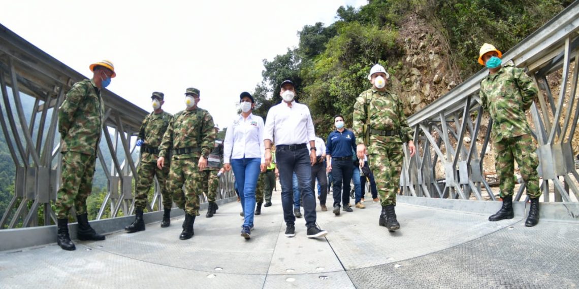 Puente militar habilita corredor vial Curos-Málaga