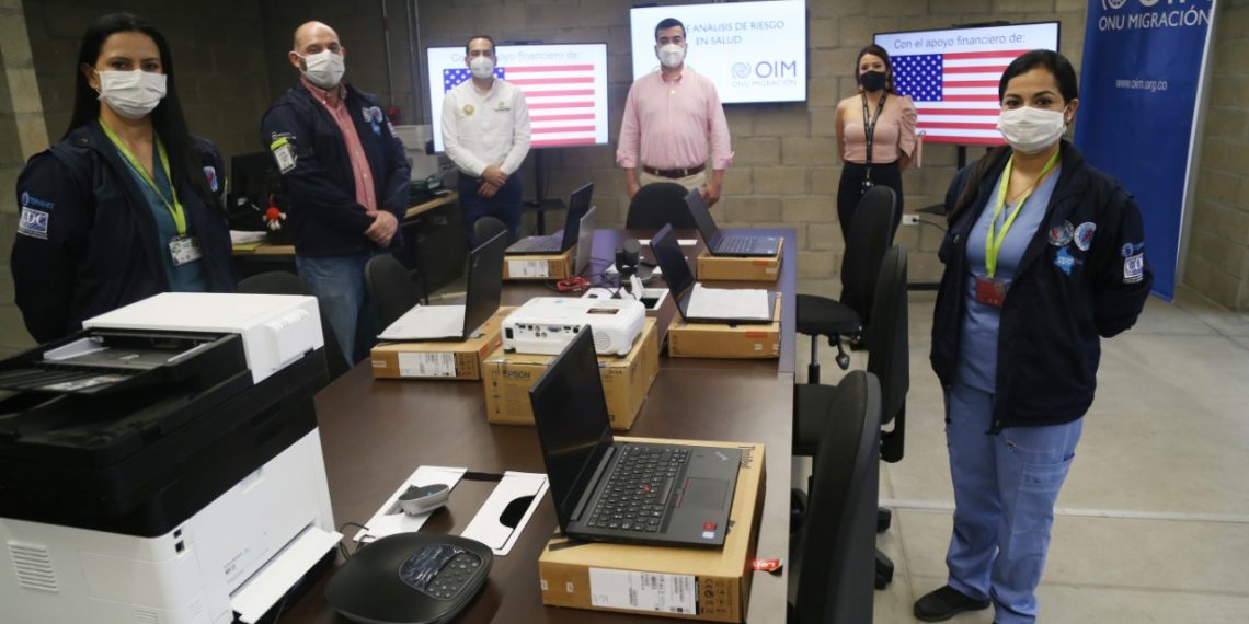Organización Internacional para las Migraciones entregó equipos tecnológicos a la Secretaría de Salud de Santander
