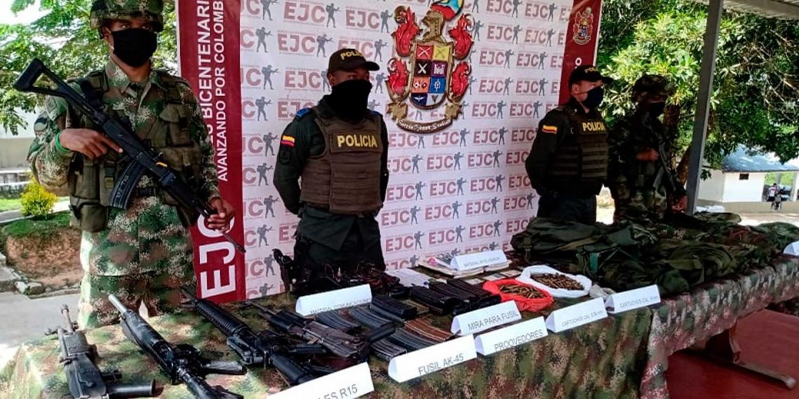Ejército Nacional incauta importante material de guerra, intendencia y explosivos del Eln