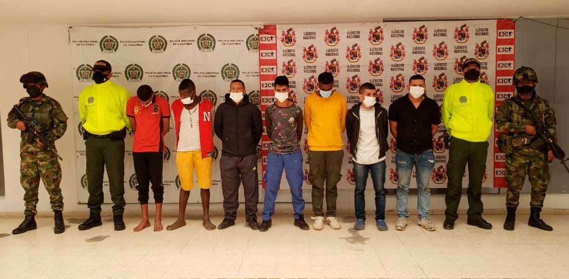 Ejército Nacional y Policía capturan a siete integrantes de ´Los Contadores` en Tumaco