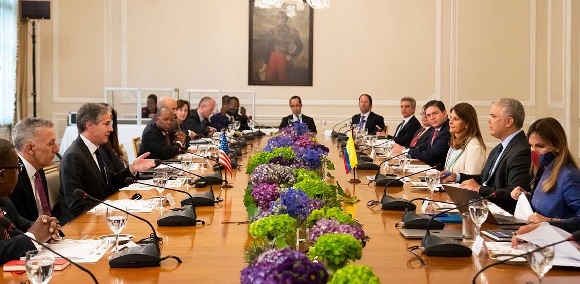 Presidente Biden ha descrito a Colombia como la piedra angular de las relaciones de Estados Unidos con la región, dijo el Secretario Antony Blinken