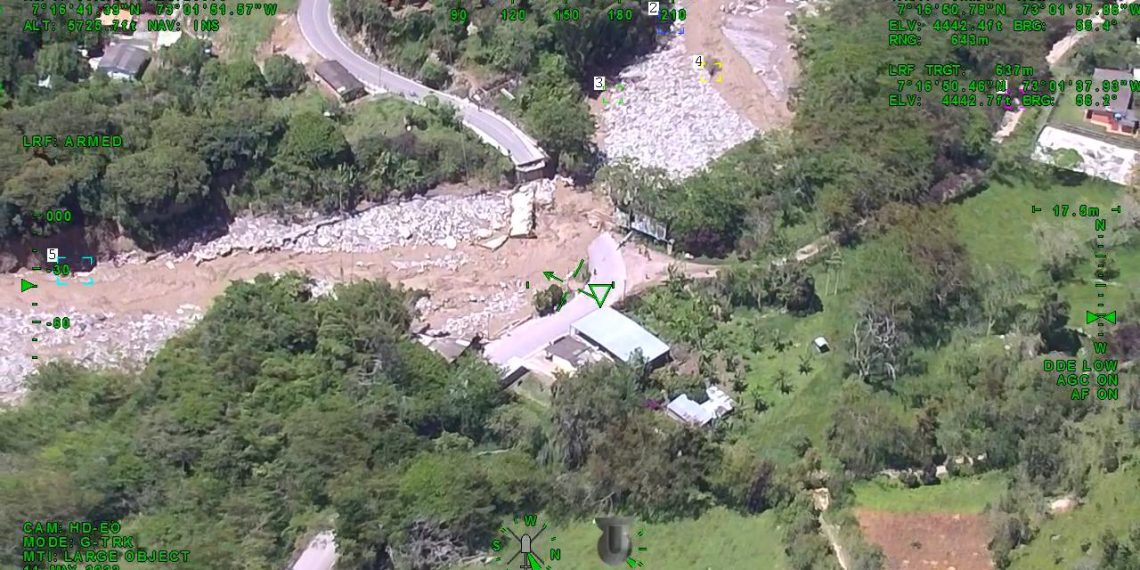 Ríos Suratá y Charta bajaron su caudal: Policía