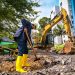 Obras de pavimentación llegaron al barrio Lagos de Floridablanca