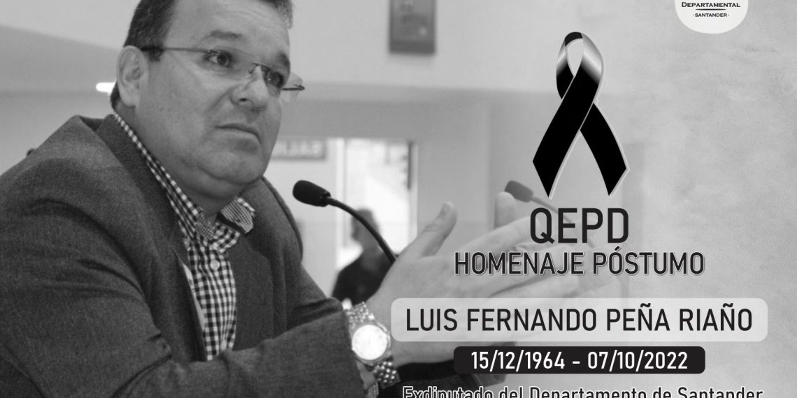 Familiares y dirigentes lamentan fallecimiento del exdiputado Luis Fernando Peña