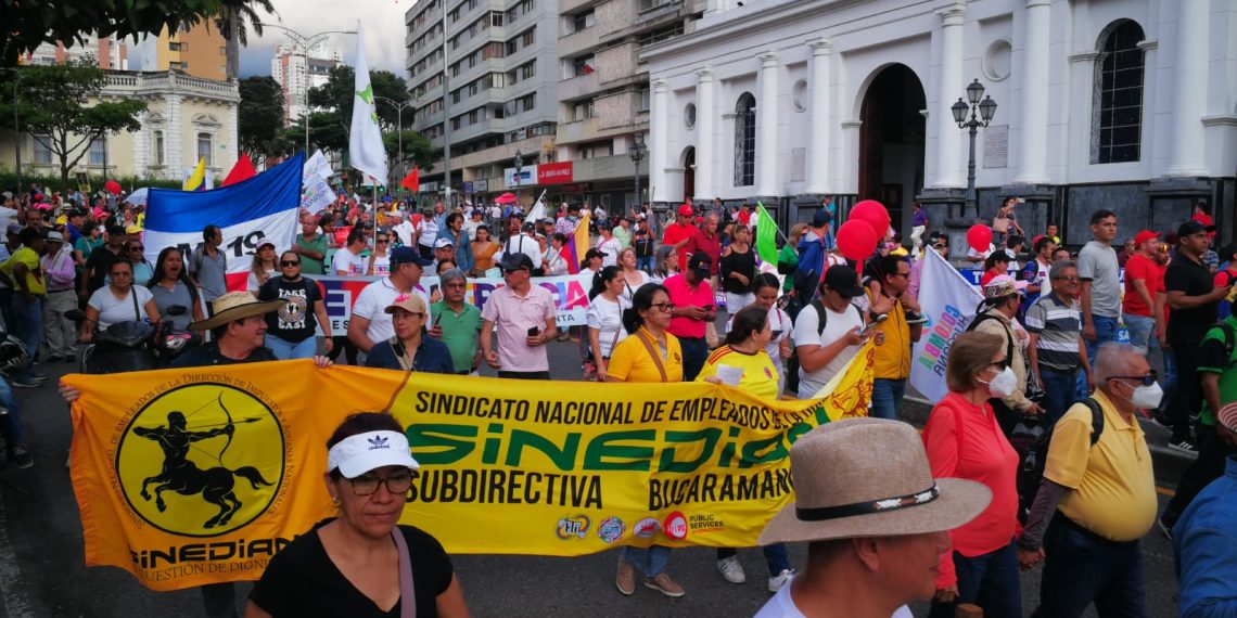 Bucaramanga marchó para apoyar al presidente Gustavo Petro