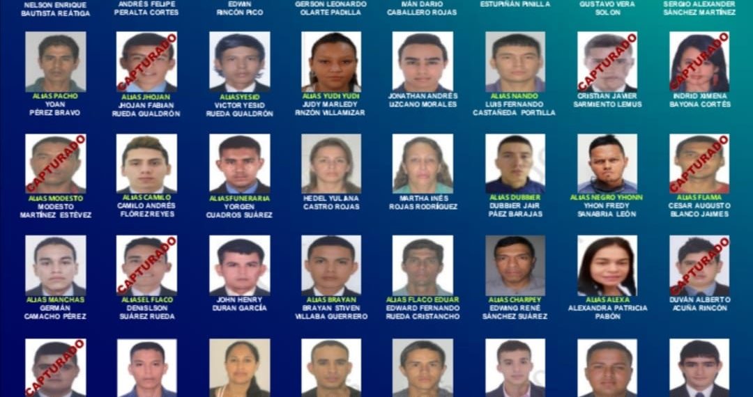 Recompensa de $ 200 millones para capturar a delincuentes en Bucaramanga