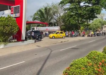 Reportan escasez de gasolina en Barrancabermeja