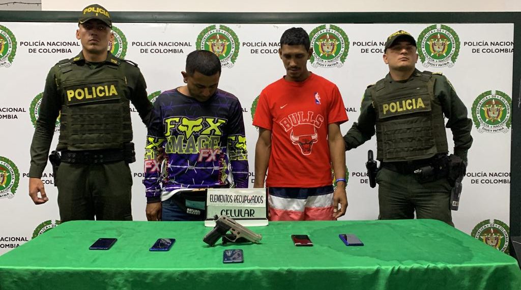 Capturan a ladrones de celulares en Bucaramanga