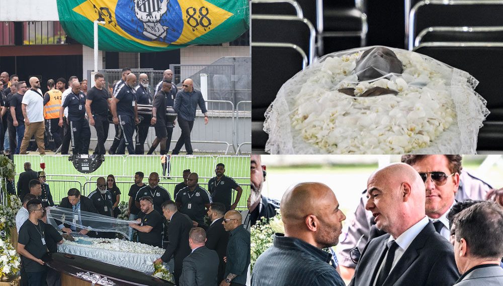 En Brasil le dan el último adiós a Pelé