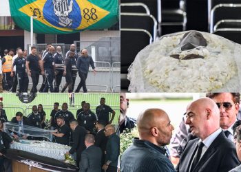 En Brasil le dan el último adiós a Pelé