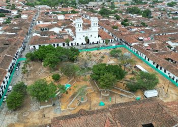 En un 30% avanza remodelación del parque de Girón