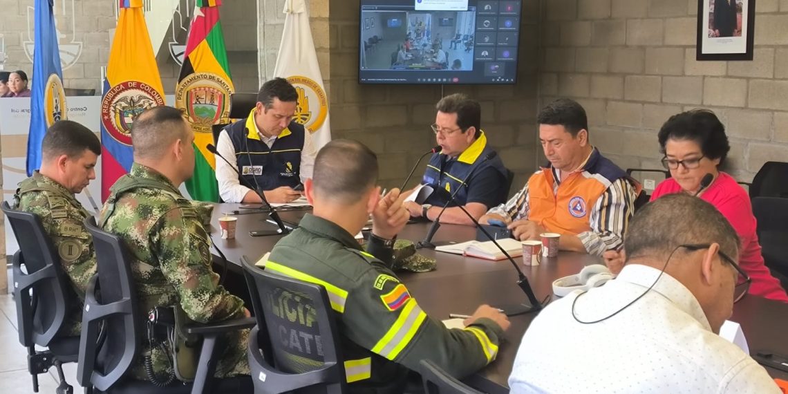 En lo que va del año se han presentado 33 eventos de riesgo en Santander