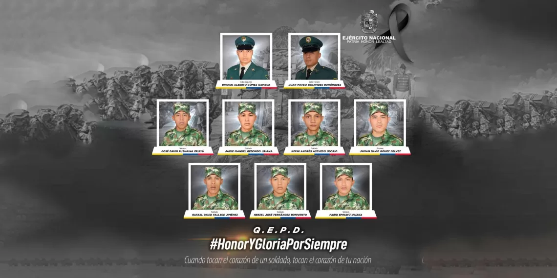 Estos son los militares que murieron en El Carmen, Norte de Santander