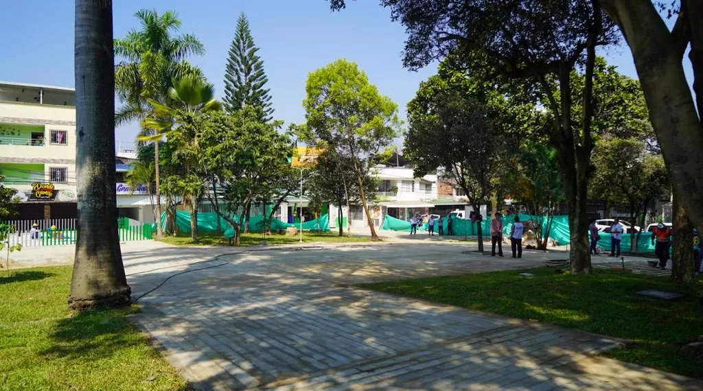 Avanza remodelación de parques en Floridablanca