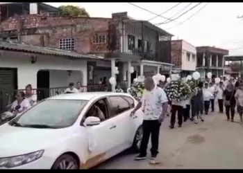 Marcha pacífica por muerte de un menor en Puerto Wilches