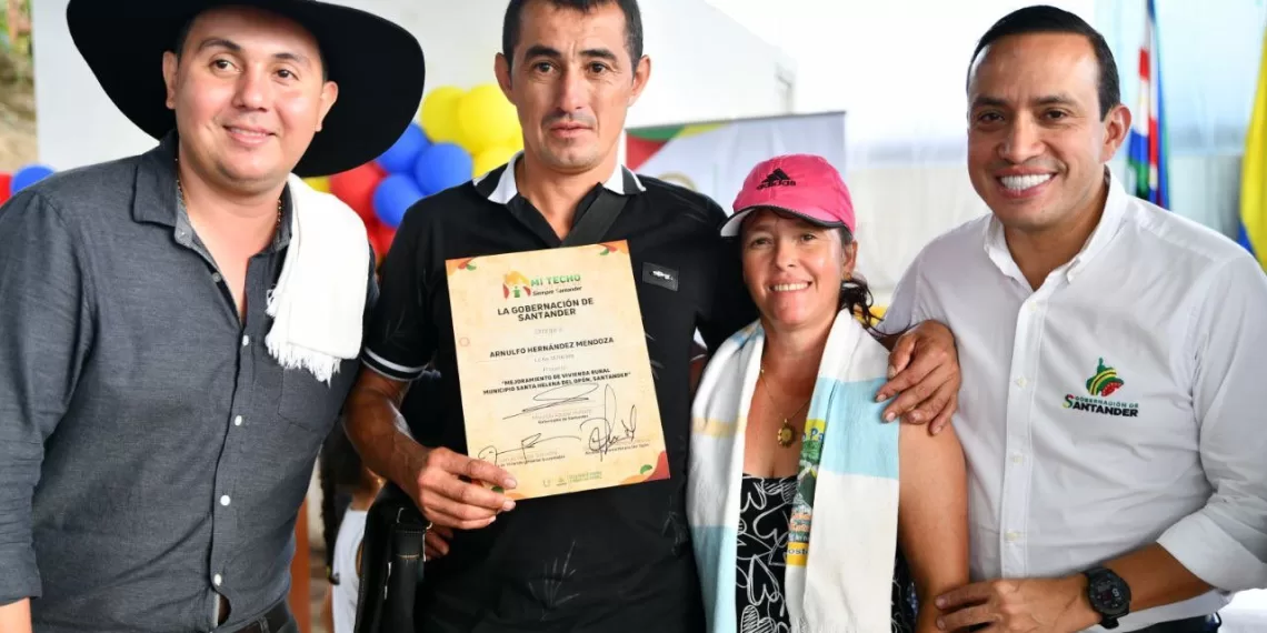 «Mi techo es un hecho» llegó a Santa Helena del Opón