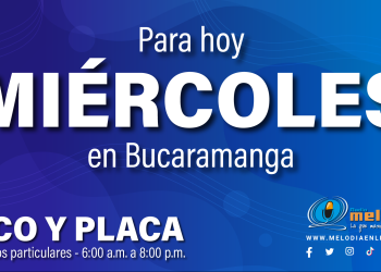 Esta es la rotación del Pico y Placa en Bucaramanga para hoy 8 de mayo