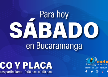 Esta es la rotación del Pico y Placa en Bucaramanga para hoy 8 de mayo