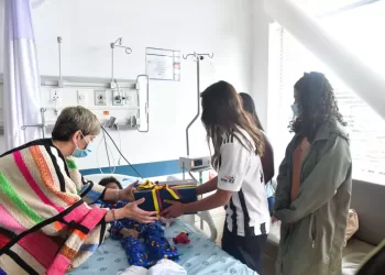 Familia presidencial visitó a los niños que fueron hallados con vida en la selva