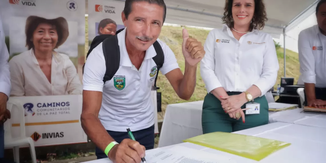 Programa Caminos Comunitarios de la Paz Total llegó a Santander y al sur de Bolívar