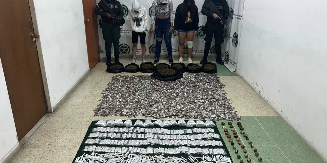 Capturaron a tres mujeres por fabricación y tráfico de estupefacientes