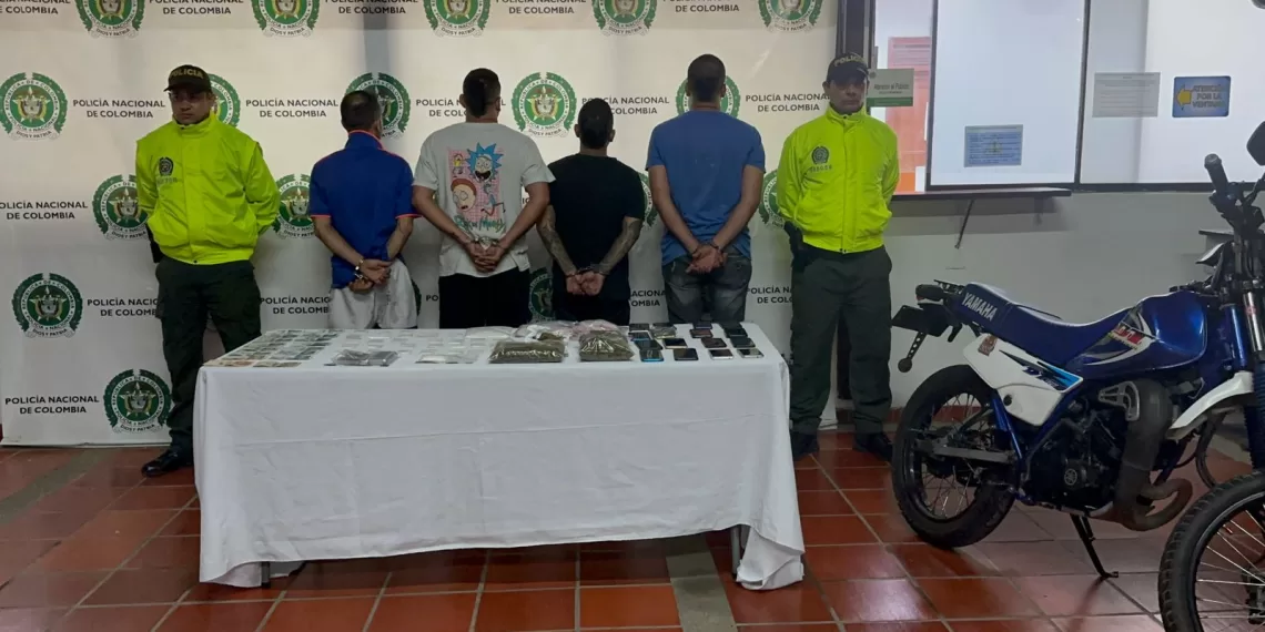 En poder de la policía cayeron los “Chaparros” grupo delincuencial dedicada al tráfico de estupefacientes