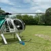 La policía cuida la feria bonita desde el aire