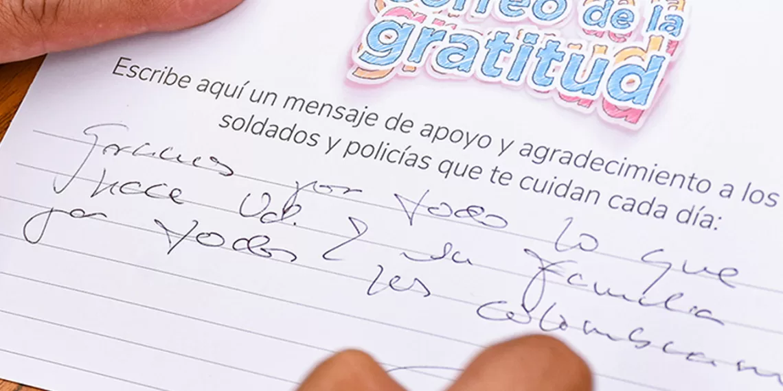 Colombianos podrán enviar a soldados y policías del país “Correos de Gratitud” de Navidad y Año Nuevo