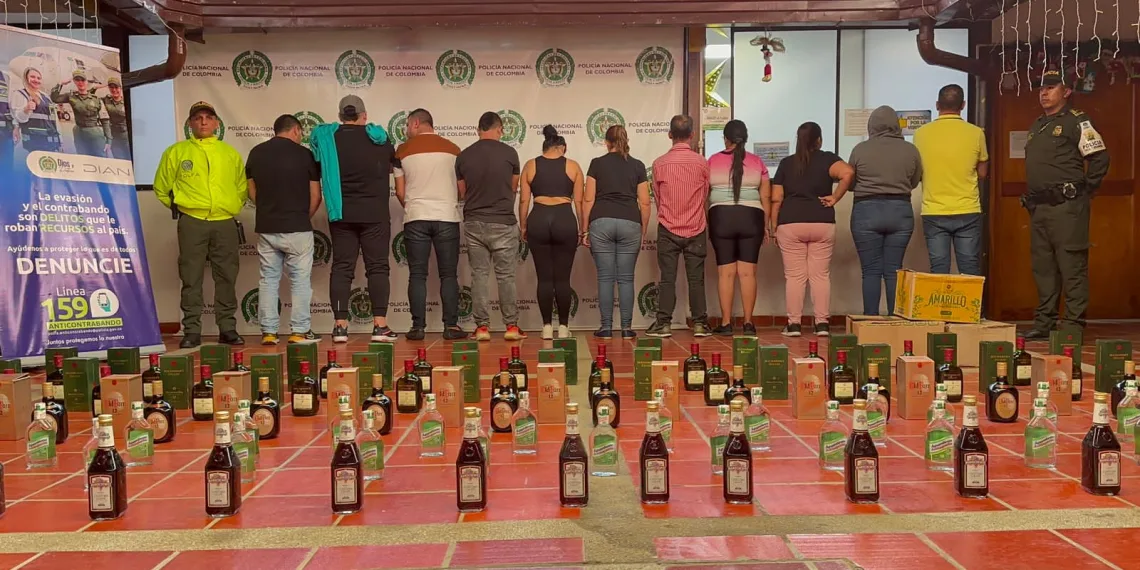 Desmantelan red de falsificadores de licor en el Área Metropolitana de Bucaramanga: 12 personas fueron capturadas
