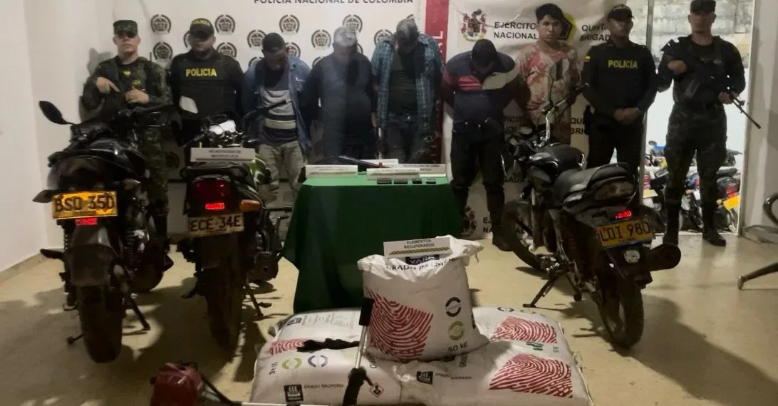Banda criminal dedicada al secuestro, hurto y porte ilegal de armas de fuego fue desarticulada en Puerto Wilches, Santander