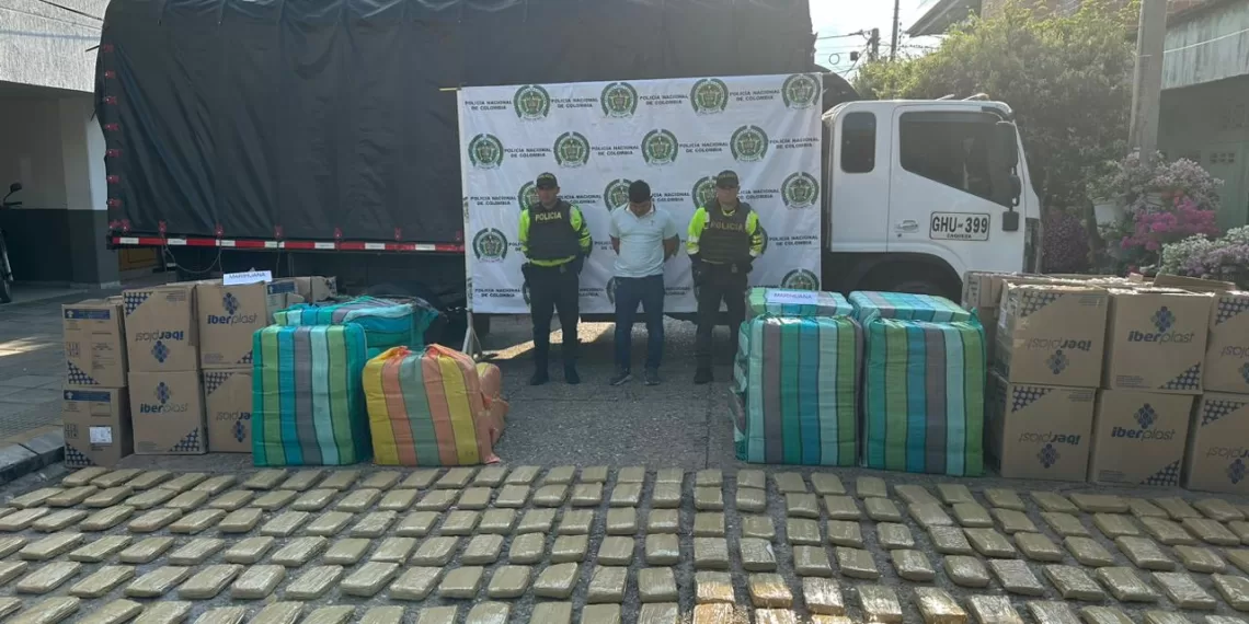 Más de 2 toneladas de marihuana fueron incautadas en vías del Magdalena Medio