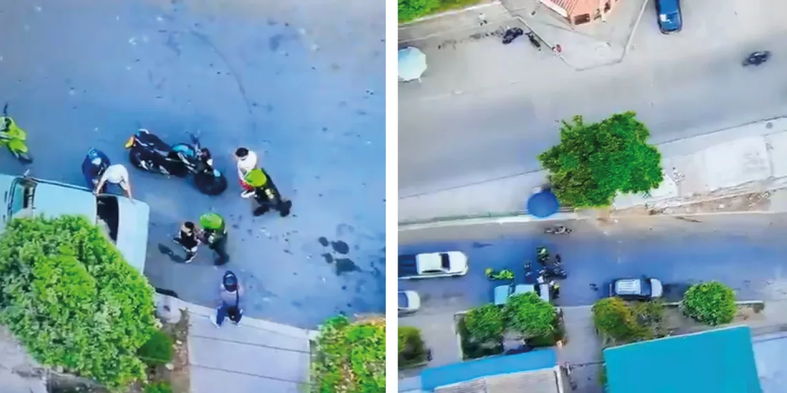 Con drones capturaron a expendedores de droga en Girón