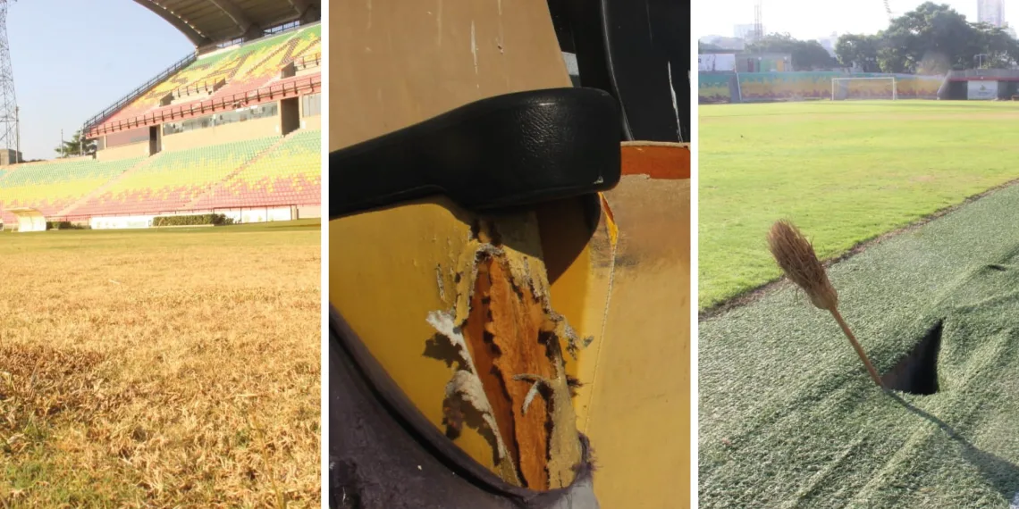 Las deplorables imágenes de deterioro del estadio de fútbol Alfonso López ante la falta mantenimiento; en ruina total