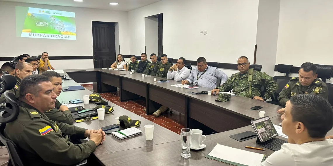 Alcalde de Girón, entrega conclusiones del primer consejo de seguridad