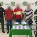 Tres personas fueron capturadas cuando recibían 25 millones producto de una extorsión