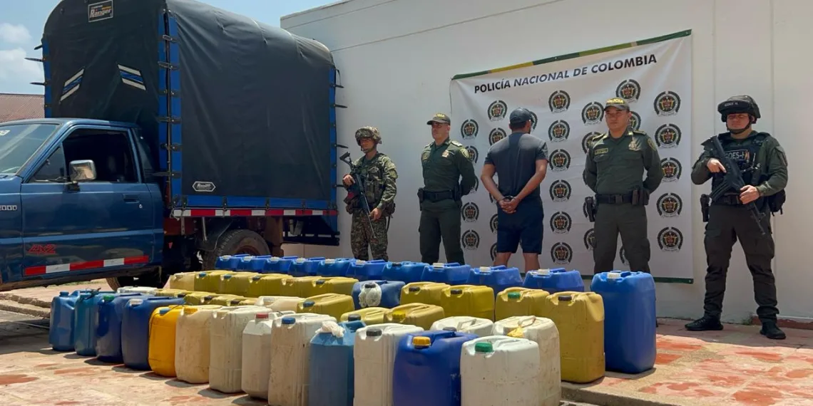 Conductor es detenido por transportar combustible sin documentos, en corregimiento El Centro de Barrancabermeja