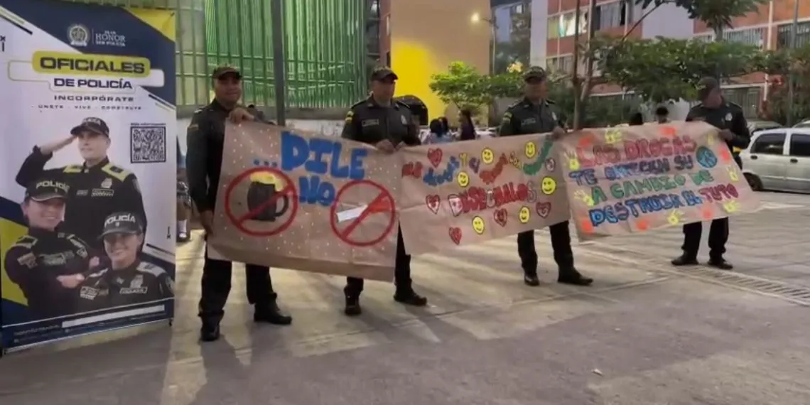Con la táctica “Estrategia País”, la Policía Metropolitana le madrugó hoy a los jóvenes de la IE Villas de San Ignacio