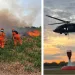 ¡Atención! Llega a Barrancabermeja helicóptero bambi para apagar incendio forestal en el caño San Silvestre que lleva más de 48 horas