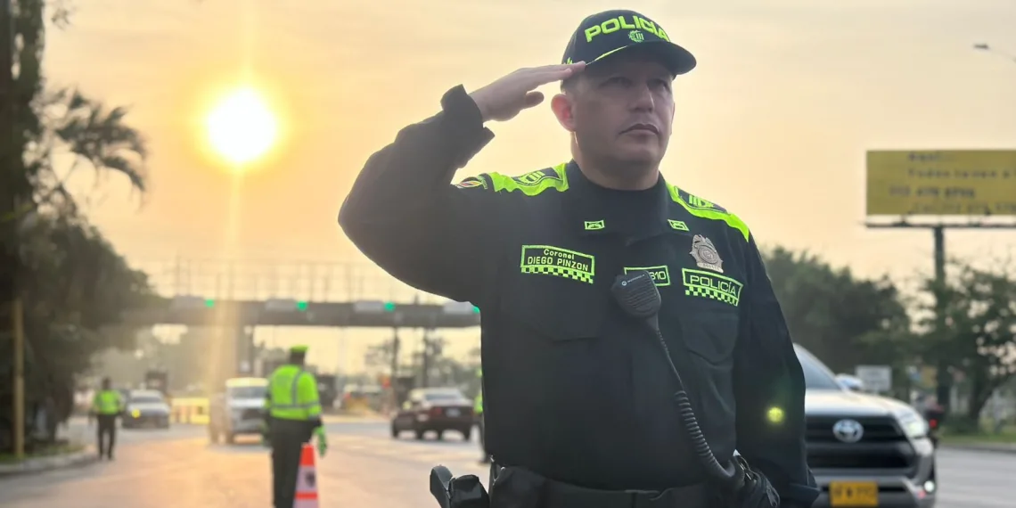 La seccional de Tránsito y Transporte de Santander y alcaldía de Bucaramanga con controles en vías de acceso de la ciudad