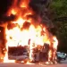 En carreteras de Santander se incendió bus de servicio Interdepartamental