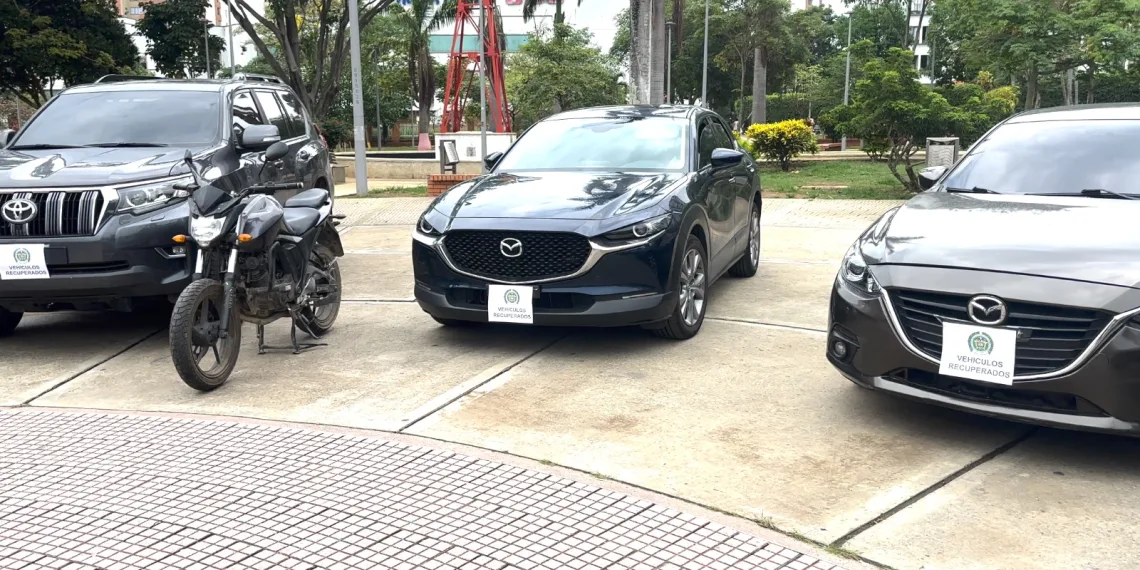 Policía Metropolitana recuperó 5 carros y 5 motocicletas robadas