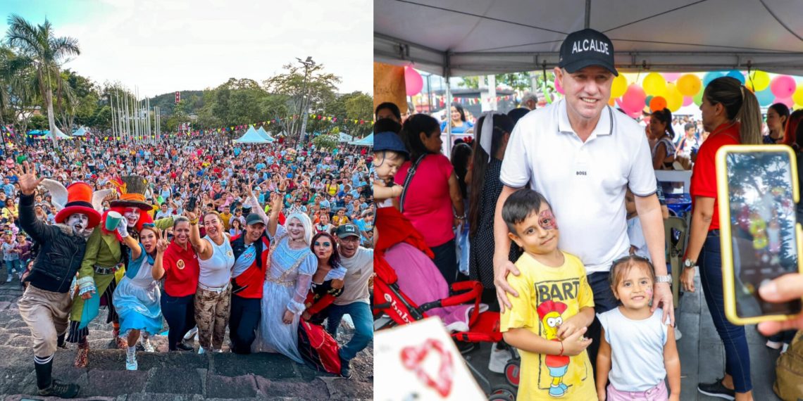 Piedecuesta celebró jugando en simultánea en el Día de la Niñez