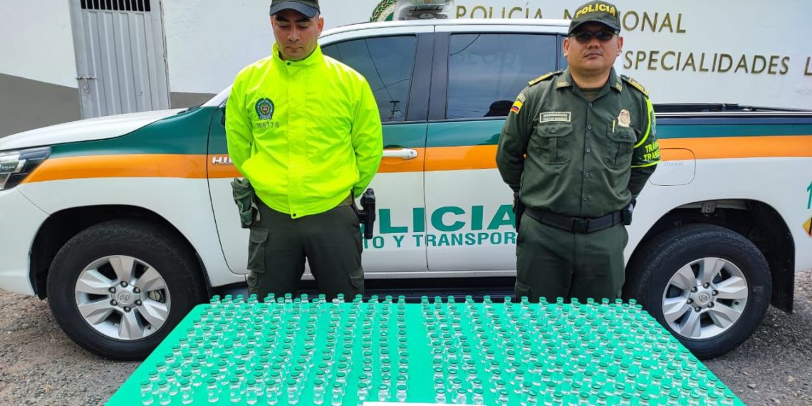 Policía del Magdalena Medio Incautó más de 400 frascos de Ketamina que sería utilizada como estupefaciente