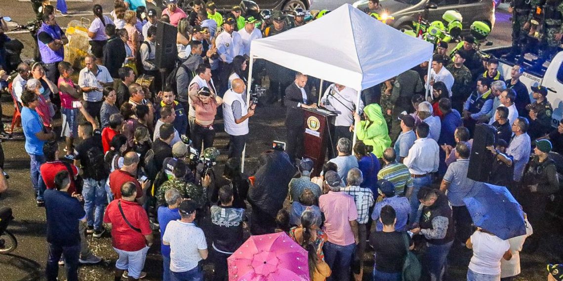 Sector de El Campanazo, en Floridablanca, primera parada de Estrategia de Seguridad Multidimensional