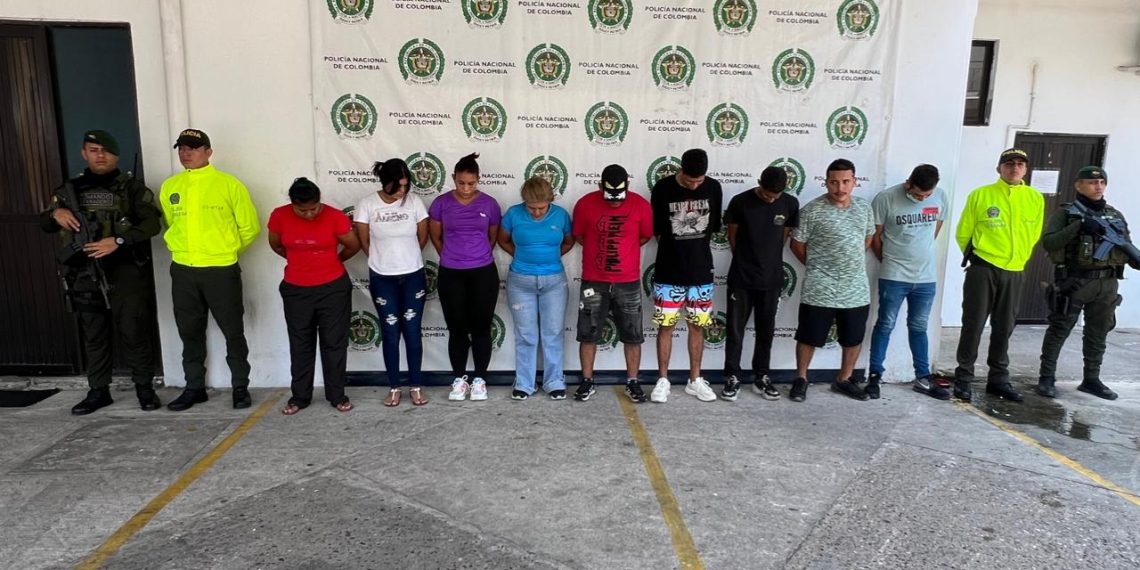 Cae en Barrancabermeja la peligrosa banda “Los Compas” dedicada al Microtráfico. Nueve personas fueron capturadas