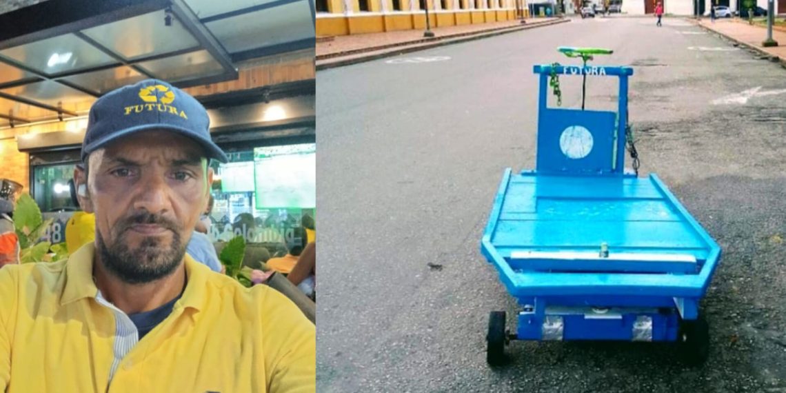 Reciclador de Bucaramanga denuncia que funcionarios de la Alcaldía retuvieron una «zorra»