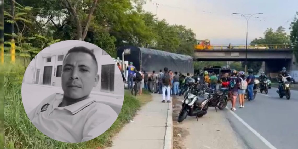 Terrible noticia: ciclista muere arrollado por tracto mula en el Palenque de Girón