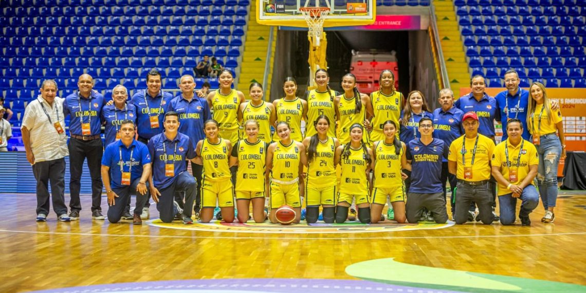 Colombia por el triunfo ante Brasil, en la FIBA Americup U18 Femenino que se juega en Bucaramanga