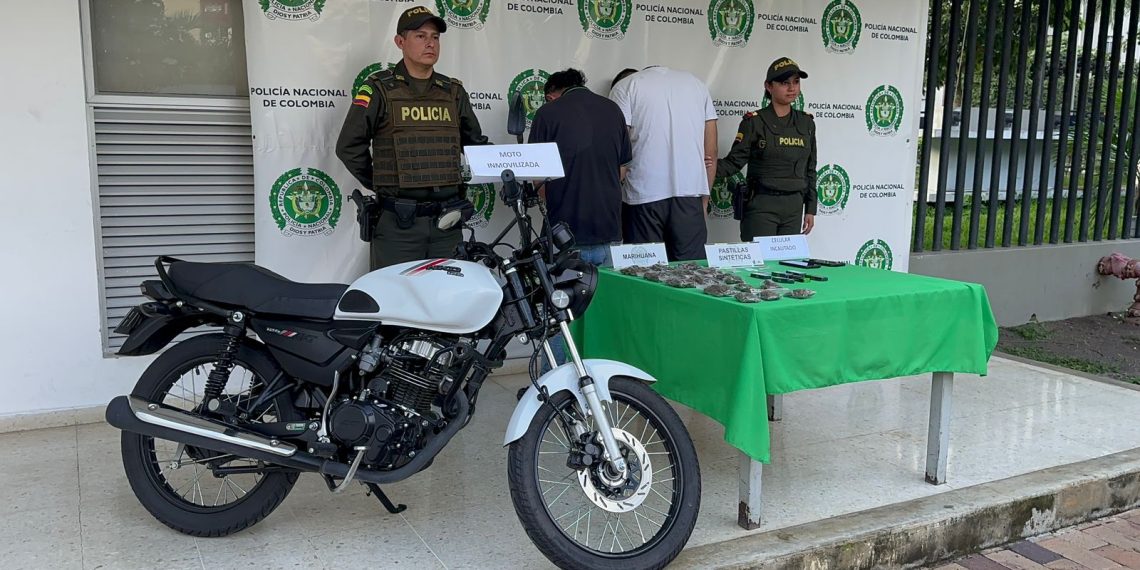 La Policía Nacional capturó a dos hombres de comercializaban droga sintética en el barrio La Floresta de Bucaramanga